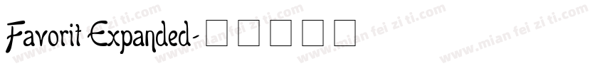 Favorit Expanded字体转换